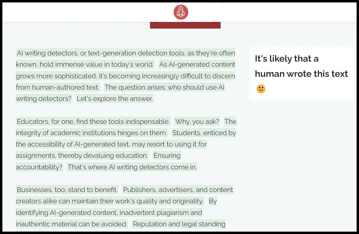 Paraphrasing Tool AI Content Detector